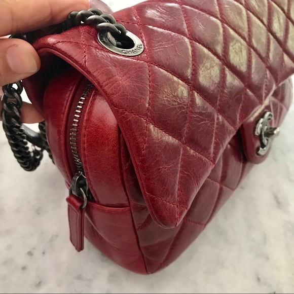 SOLD! Chanel easy flap bag with ruthenium hw- - Picture 3 of 8